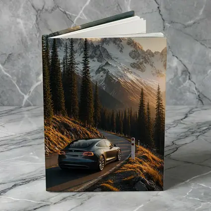 Tesla Model S Mountain Road Sunset Drive