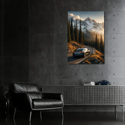 Tesla Model S Mountain Road Sunset Drive