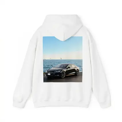 Tesla Model S Black Coastal Ocean View