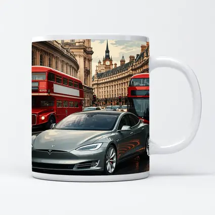 Tesla Model S London Double Decker Buses