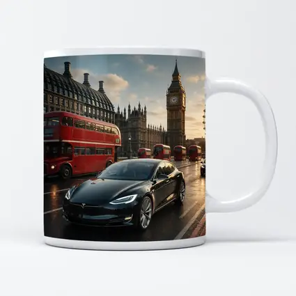 Tesla Model S Westminster Bridge London