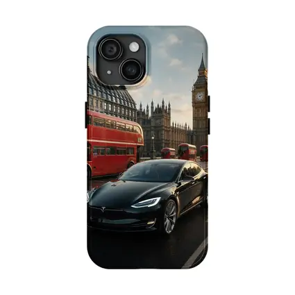 Tesla Model S Westminster Bridge London