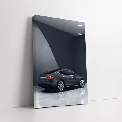 Tesla Model S Dark Gray Studio Shot