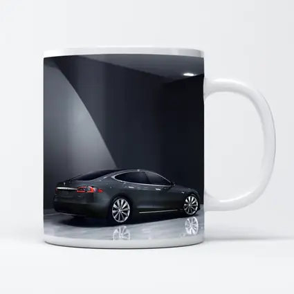 Tesla Model S Dark Gray Studio Shot