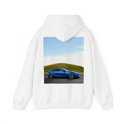 Tesla Model S Blue On Open Road