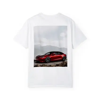Tesla Model S Red Mountain Road Scene