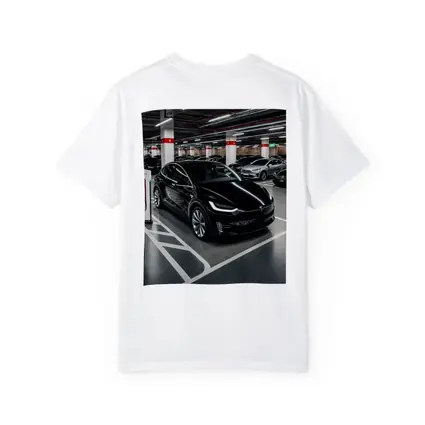 Tesla Model X Black Supercharger Parking Garage