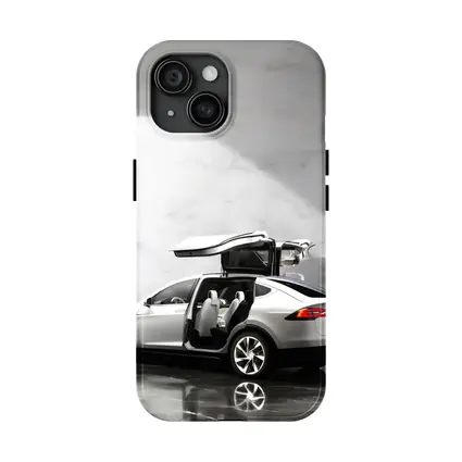 Tesla Model X Falcon Wing Doors Marble