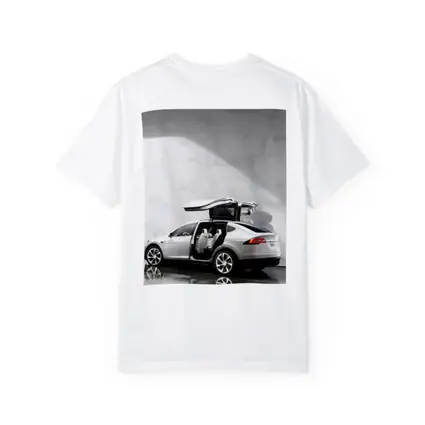 Tesla Model X Falcon Wing Doors Marble
