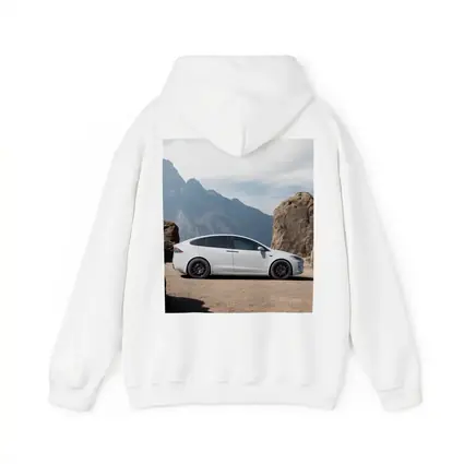 Tesla Model X Silver Rocky Mountain Overlook