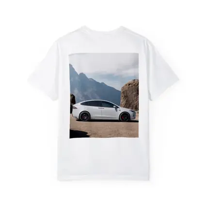 Tesla Model X Silver Rocky Mountain Overlook
