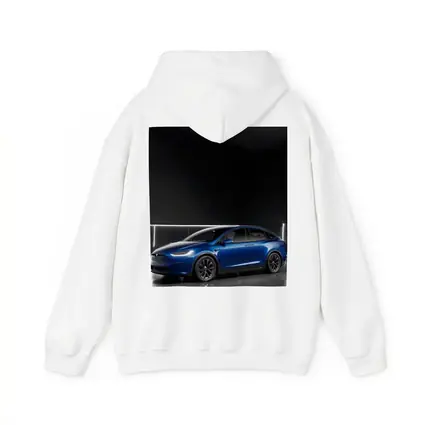 Tesla Model X Blue Dark Studio Background