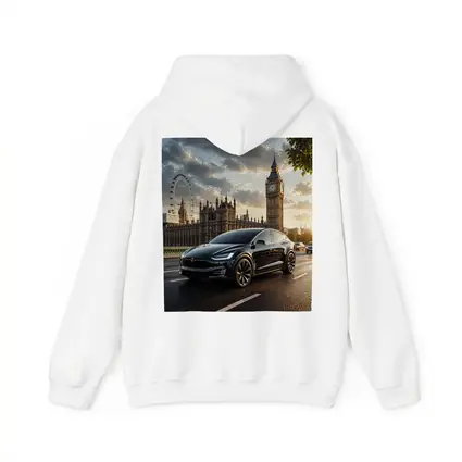 Tesla Model X Black London Big Ben