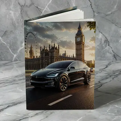 Tesla Model X Black London Big Ben