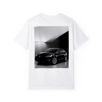 Tesla Model X Black On Marble Floor
