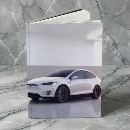 Tesla Model X White Marble Showroom