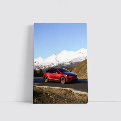 Tesla Model X Red Mountain Road Drive