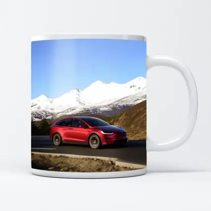Tesla Model X Red Mountain Road Drive