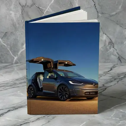 Tesla Model X Falcon Wings Night Sky