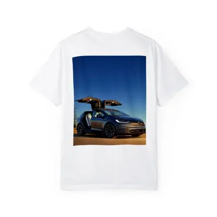 Tesla Model X Falcon Wings Night Sky