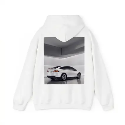 Tesla Model X White Studio Minimal Background