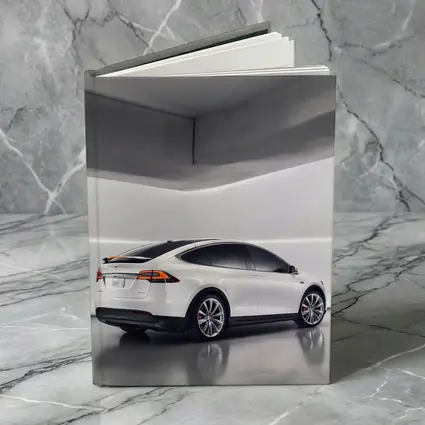 Tesla Model X White Studio Minimal Background