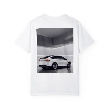 Tesla Model X White Studio Minimal Background