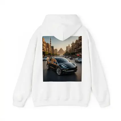 Tesla Model Y Driving Cairo Egypt Streets