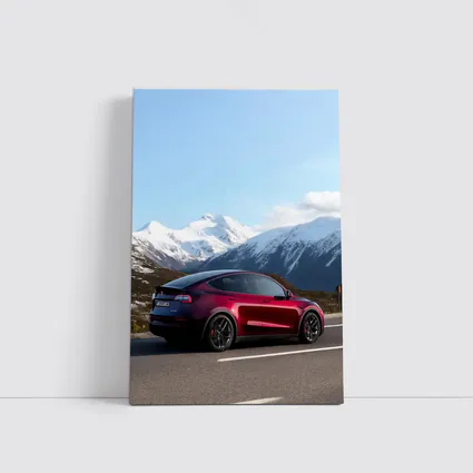 Tesla Model Y Red Mountain Road Drive