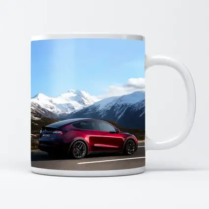 Tesla Model Y Red Mountain Road Drive