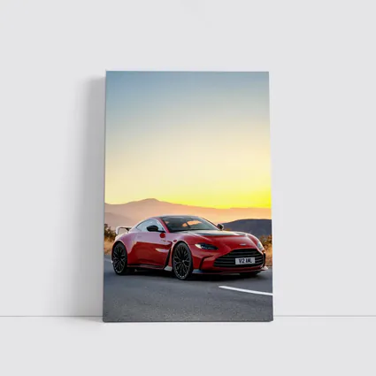 Aston Martin Vantage V12 Sunset Mountain Road
