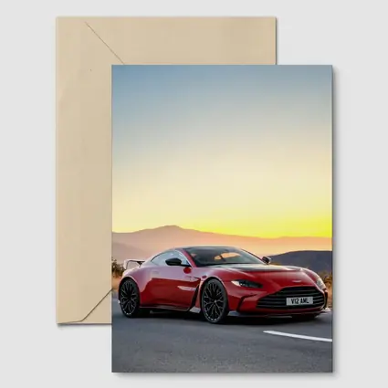 Aston Martin Vantage V12 Sunset Mountain Road