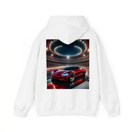 Tesla Roadster Racing Stadium Night Lights