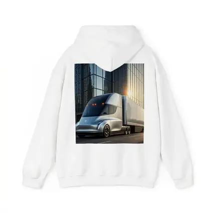 Tesla Semi Truck City Glass Buildings