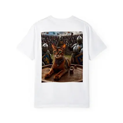 Abyssinian Cat Medieval Knight Tournament Scene
