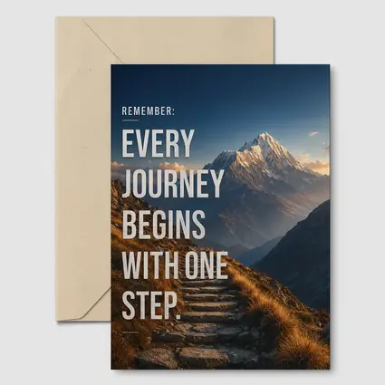 Every Journey Begins With One Step