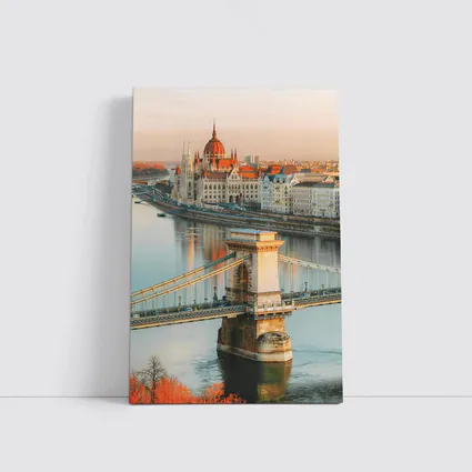 Budapest Chain Bridge Parliament Golden Sunset
