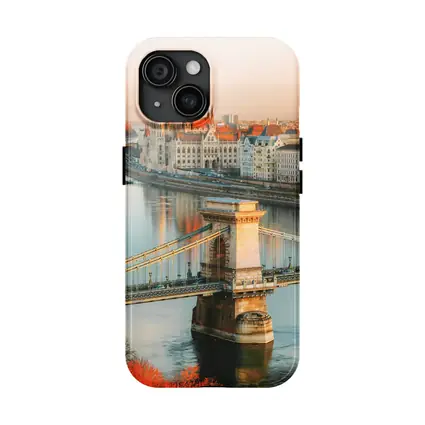 Budapest Chain Bridge Parliament Golden Sunset