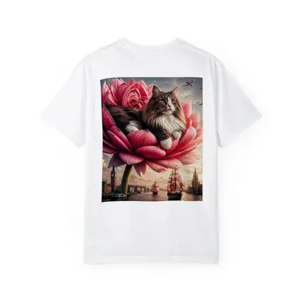 Norwegian Forest Cat Giant Pink Flower London