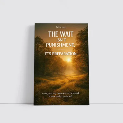 Mindset Wait Preparation Sunrise Forest Path