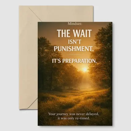 Mindset Wait Preparation Sunrise Forest Path