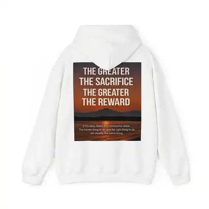 Sacrifice Reward Mindset Motivational Sunset Quote