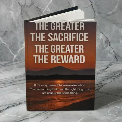 Sacrifice Reward Mindset Motivational Sunset Quote