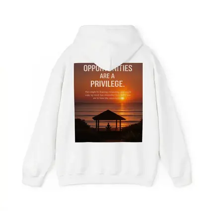 Opportunities Are Privilege Motivational Sunset Quote