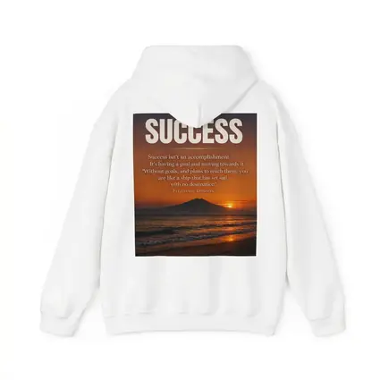 Road To Success Motivational Sunset Beach Quote