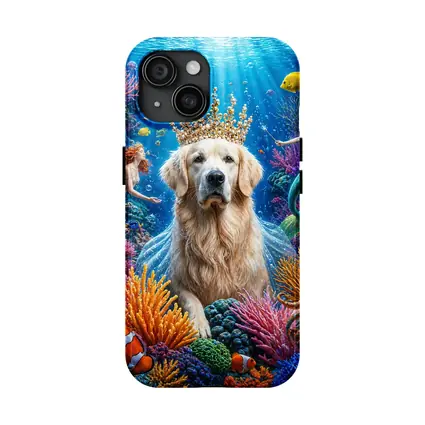 Golden Retriever King Underwater Mermaid Fantasy