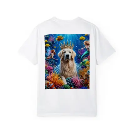 Golden Retriever King Underwater Mermaid Fantasy