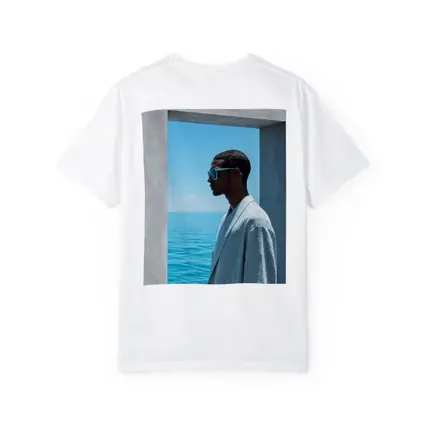 Man in Sunglasses by Ocean Doorway