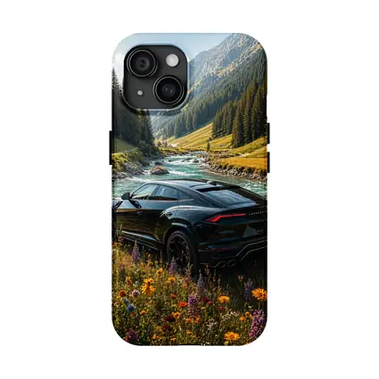 Lamborghini Urus Black SUV Mountain Valley