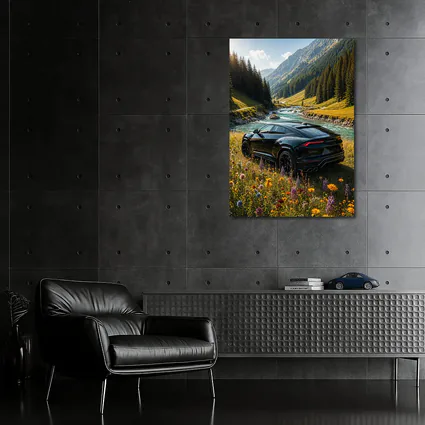 Lamborghini Urus Black SUV Mountain Valley